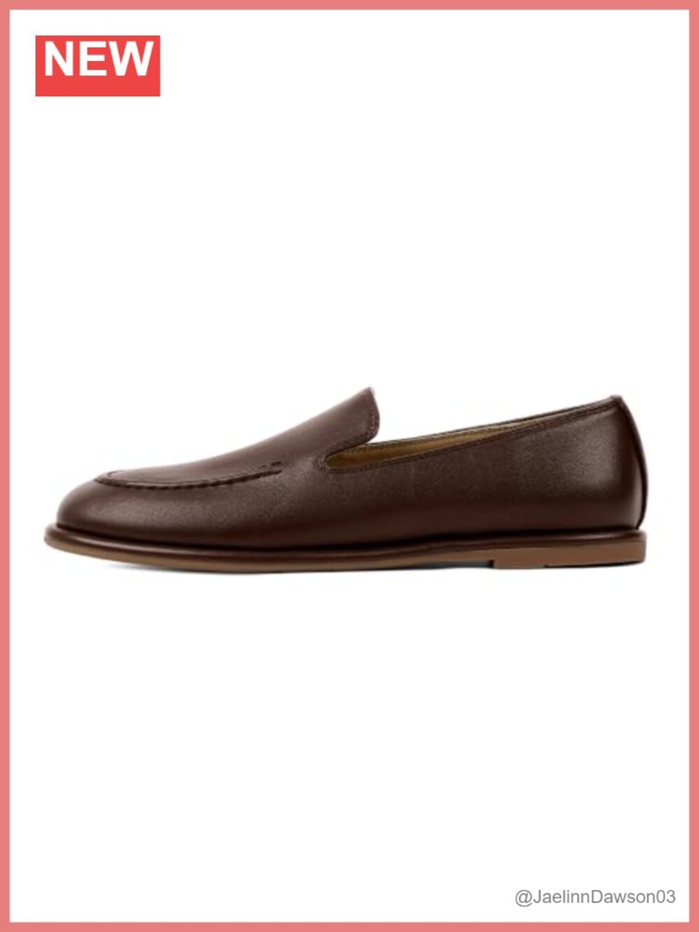 Faux Leather Slip On Flat Loafer Comfortable Business Casual
